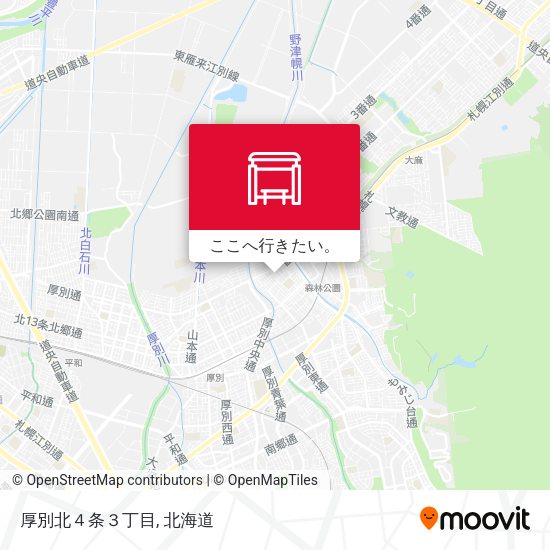 厚別北４条３丁目地図