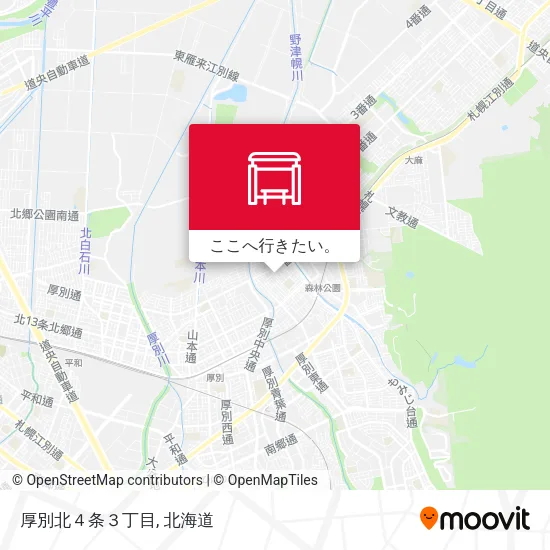 厚別北４条３丁目地図