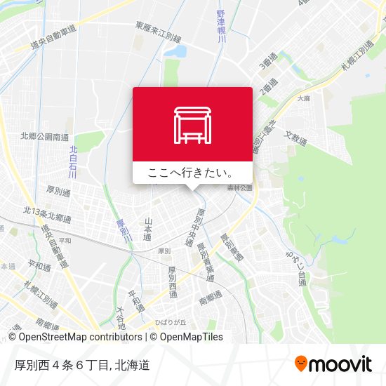 厚別西４条６丁目地図