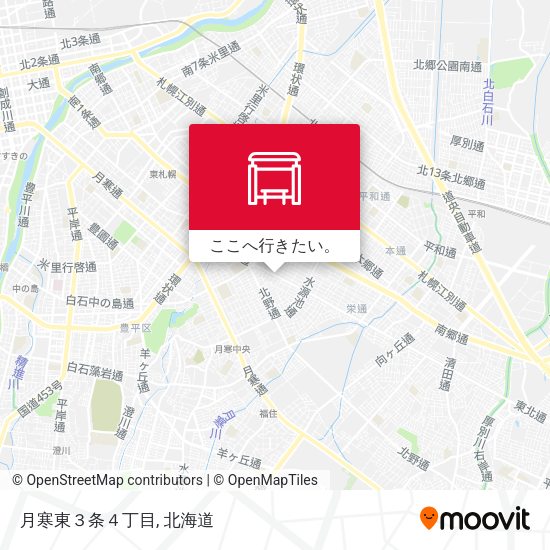 月寒東３条４丁目地図