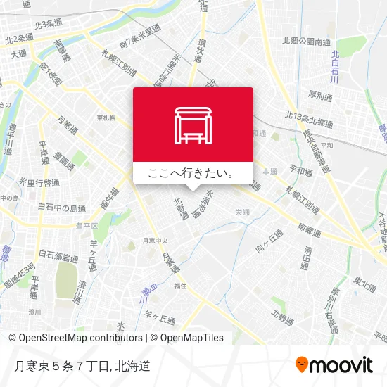 月寒東５条７丁目地図