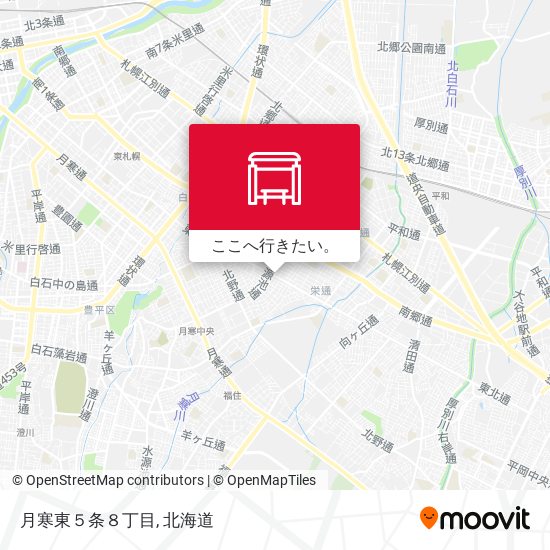 月寒東５条８丁目地図