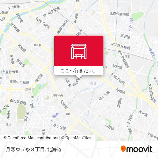 月寒東５条８丁目地図