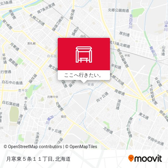 月寒東５条１１丁目地図
