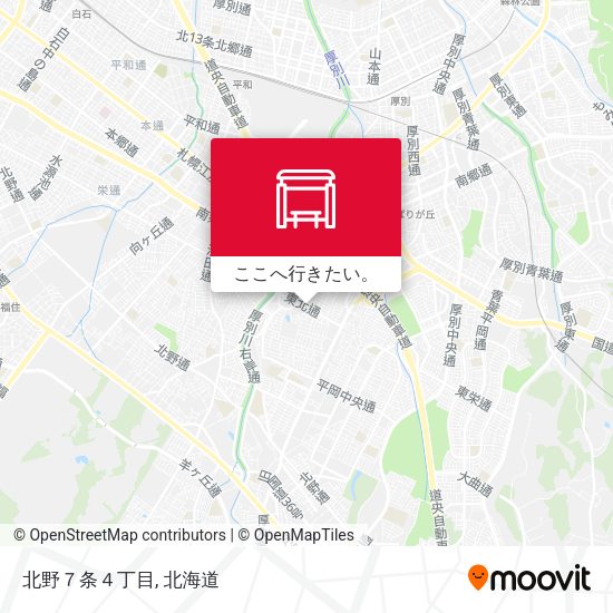 北野７条４丁目地図