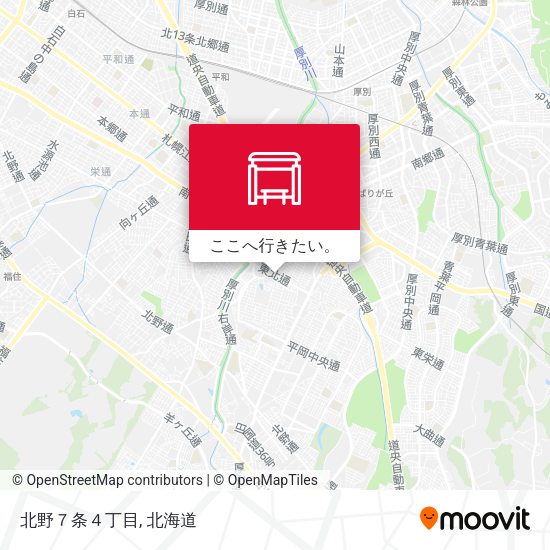 北野７条４丁目地図