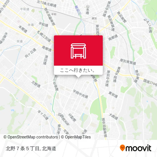 北野７条５丁目地図