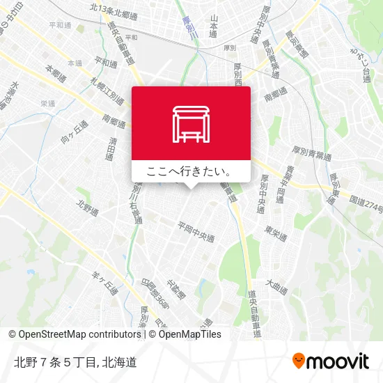 北野７条５丁目地図