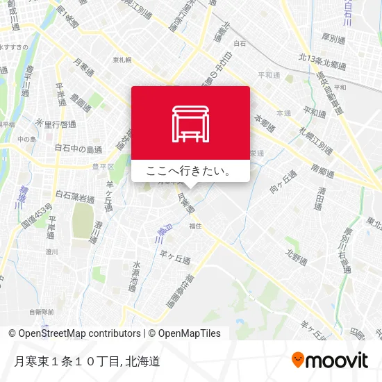 月寒東１条１０丁目地図