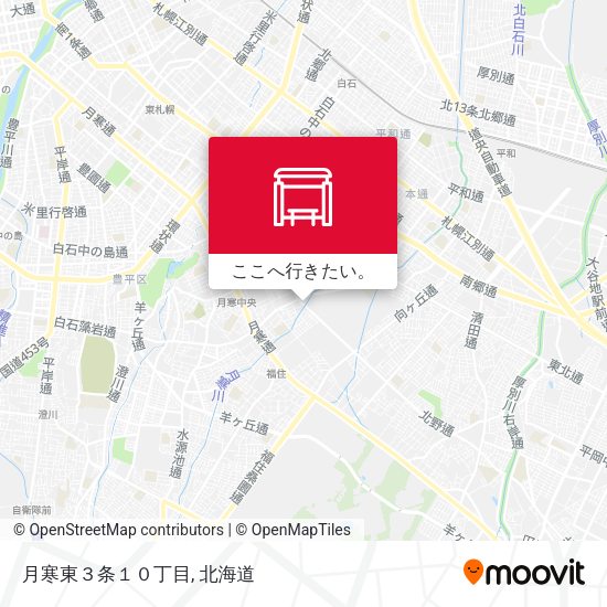 月寒東３条１０丁目地図