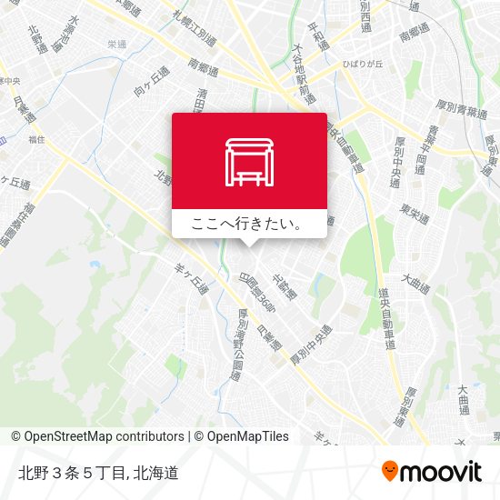 北野３条５丁目地図
