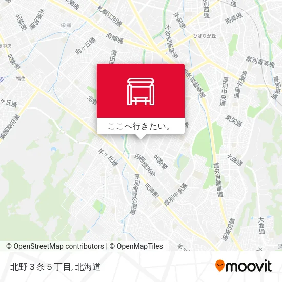 北野３条５丁目地図