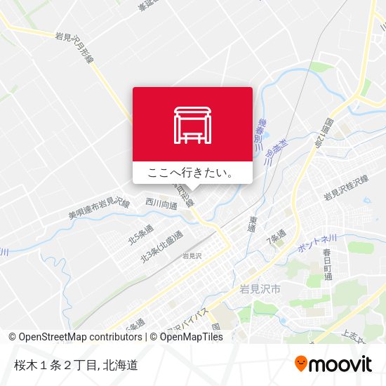 桜木１条２丁目地図