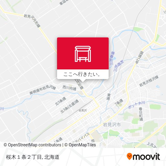 桜木１条２丁目地図