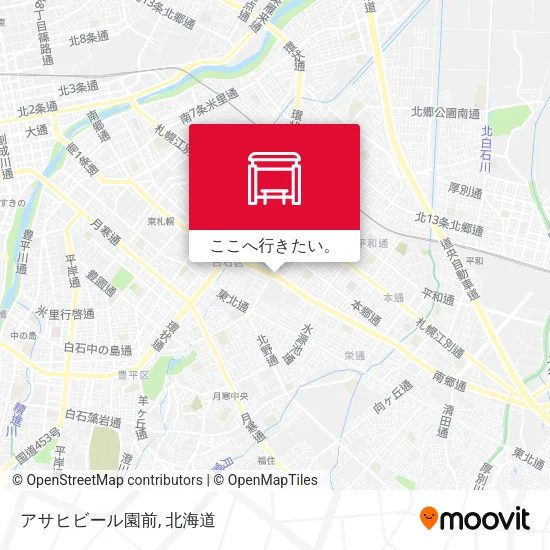 アサヒビール園前地図