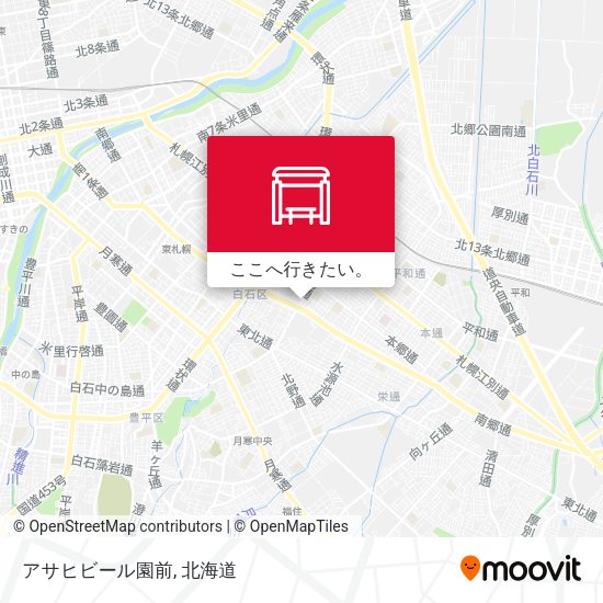 アサヒビール園前地図