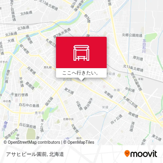 アサヒビール園前地図