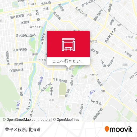 豊平区役所地図