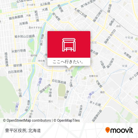 豊平区役所地図