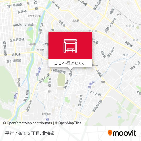 平岸７条１３丁目地図