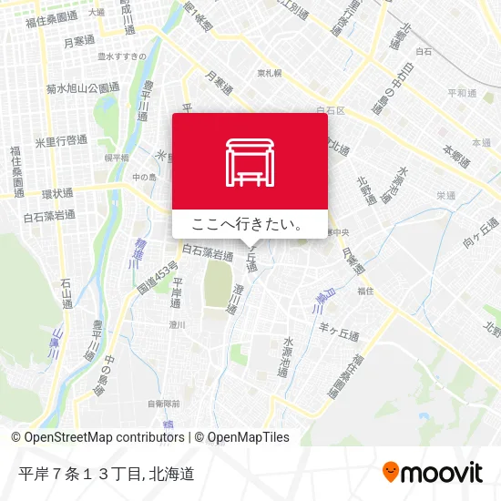 平岸７条１３丁目地図