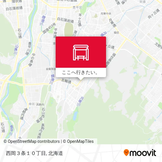 西岡３条１０丁目地図