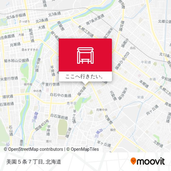 美園５条７丁目地図