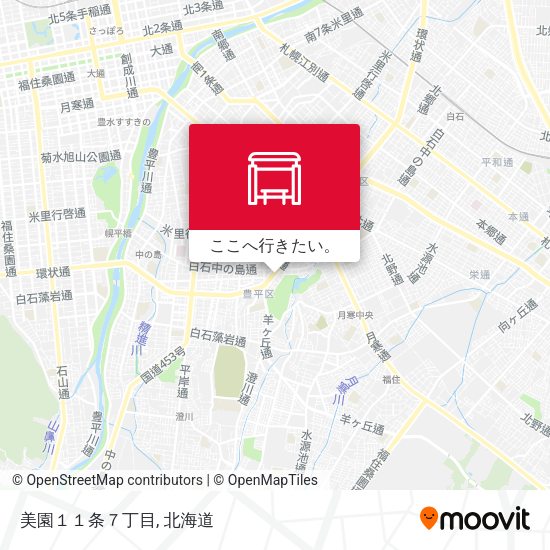 美園１１条７丁目地図