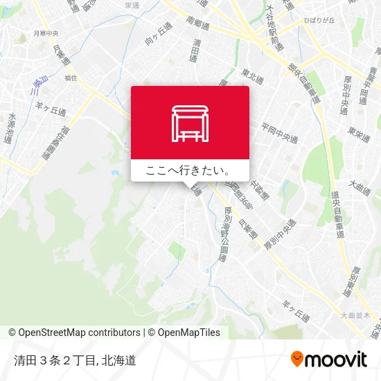 清田３条２丁目地図
