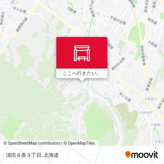 清田８条３丁目地図