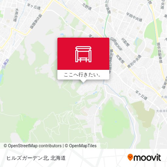 ヒルズガーデン北地図