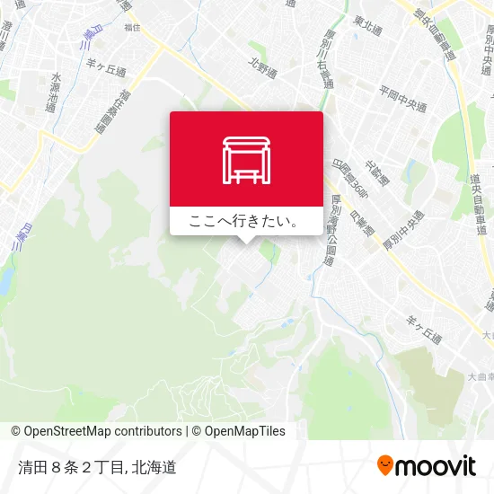 清田８条２丁目地図