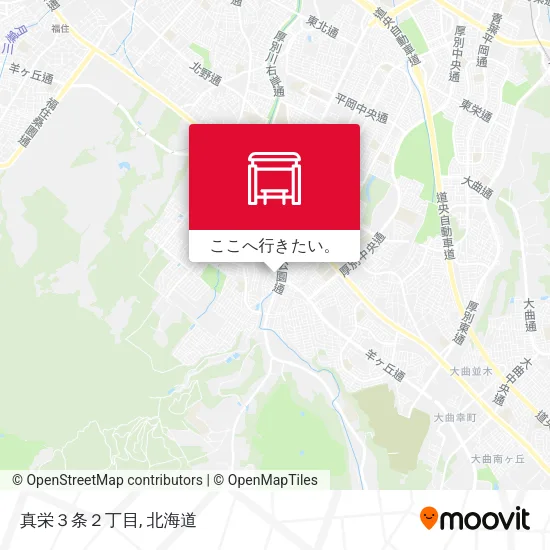 真栄３条２丁目地図