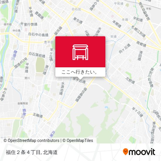 福住２条４丁目地図