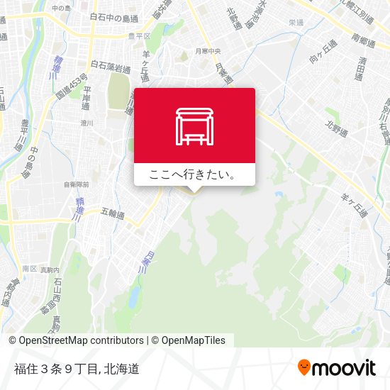 福住３条９丁目地図