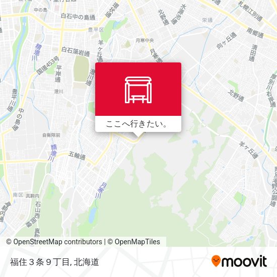 福住３条９丁目地図