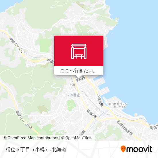 稲穂３丁目（小樽）地図