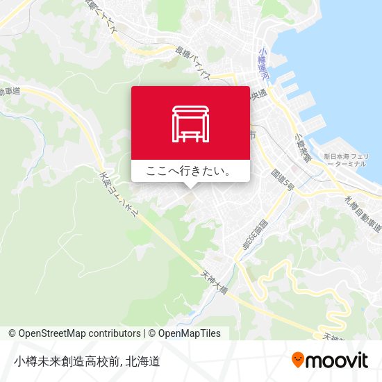 小樽未来創造高校前地図
