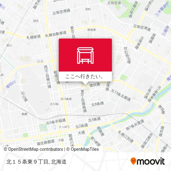 北１５条東９丁目地図