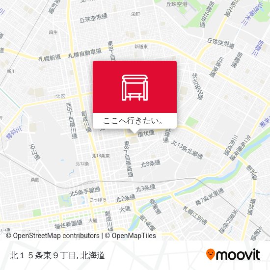 北１５条東９丁目地図