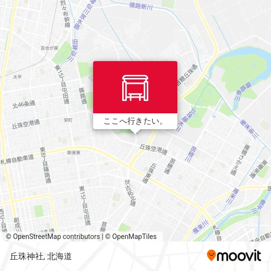 丘珠神社地図