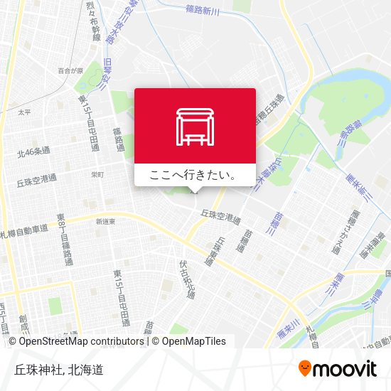 丘珠神社地図