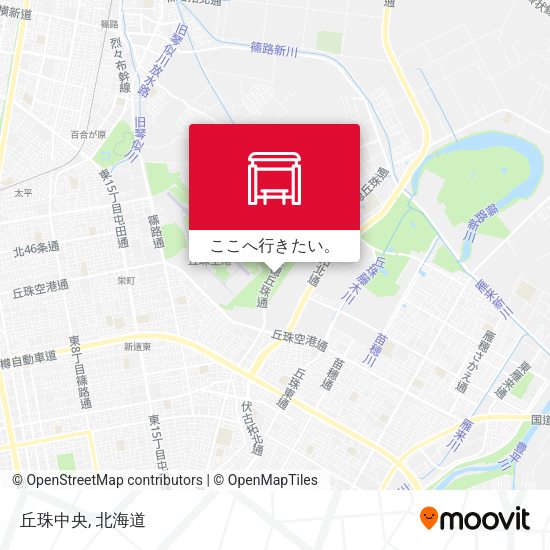 丘珠中央地図