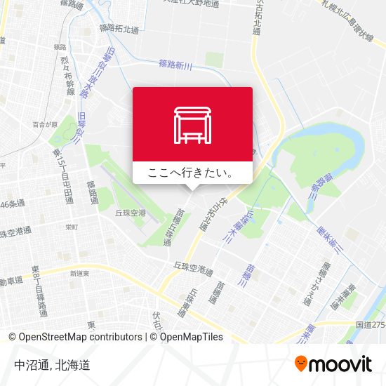 中沼通地図