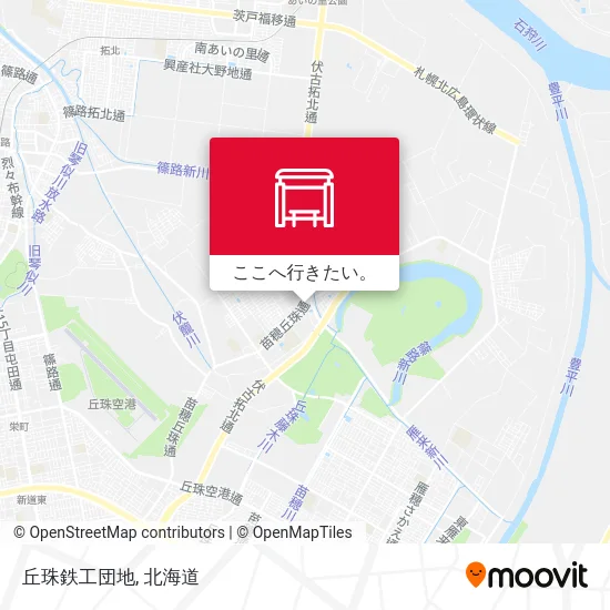 丘珠鉄工団地地図