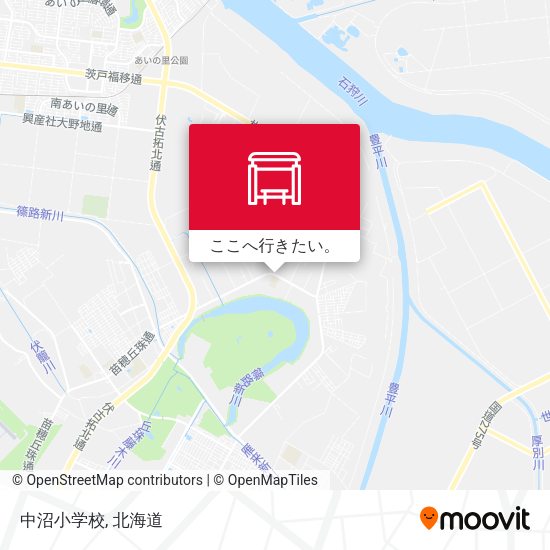 中沼小学校地図
