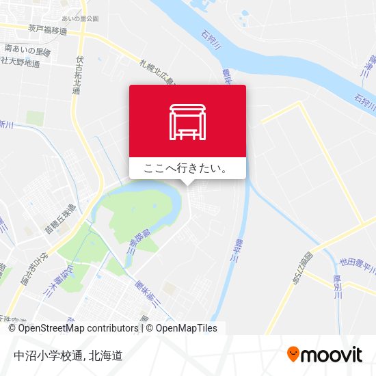 中沼小学校通地図