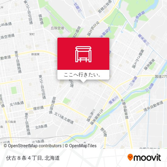 伏古８条４丁目地図