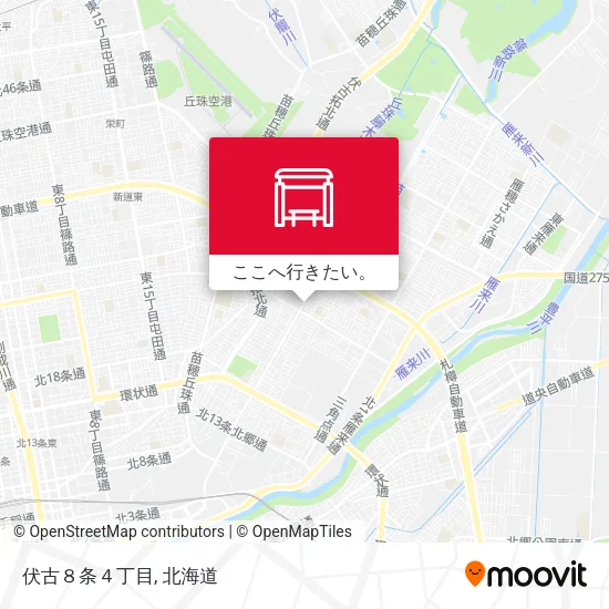 伏古８条４丁目地図