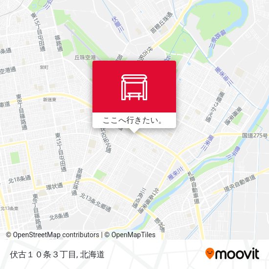 伏古１０条３丁目地図